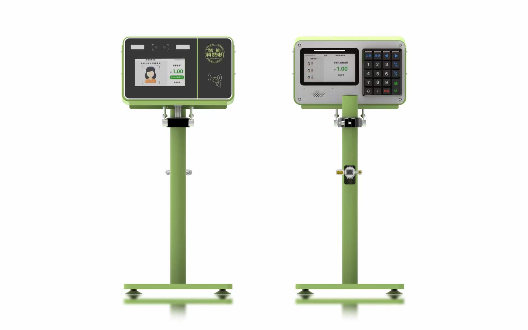 興邦人臉消費(fèi)機(jī),刷臉支付售飯機(jī)
